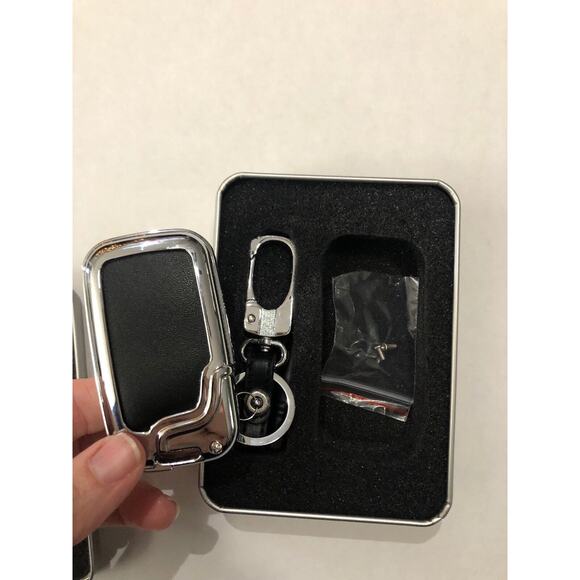 Key Protective Hard Case & Keychain Leather Nissan Lexus New - Picture 2 of 5